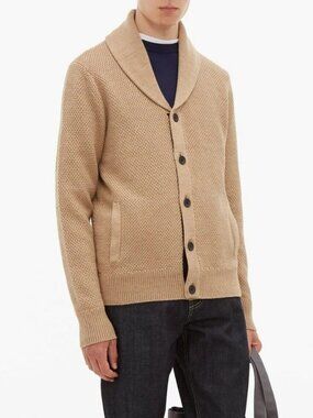Rag & Bone Cardiff Shawl Collar Knit Men's Cardigan Sweater Medium Wool Preppy